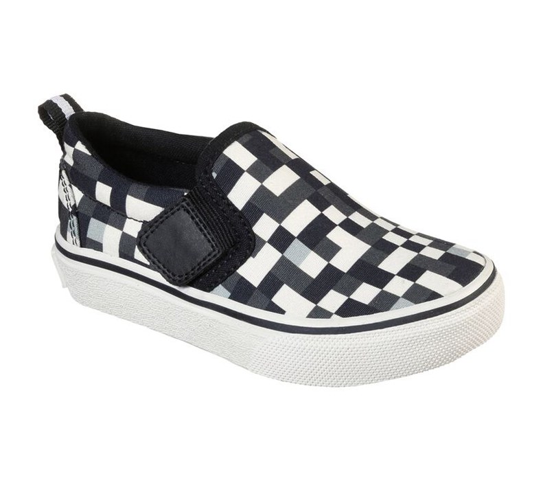 Skechers Pojkar Vita/Svarta Slip On - Skech-Craft: Street Fame - Zamblox - Sverige (VHCLJ-6159)